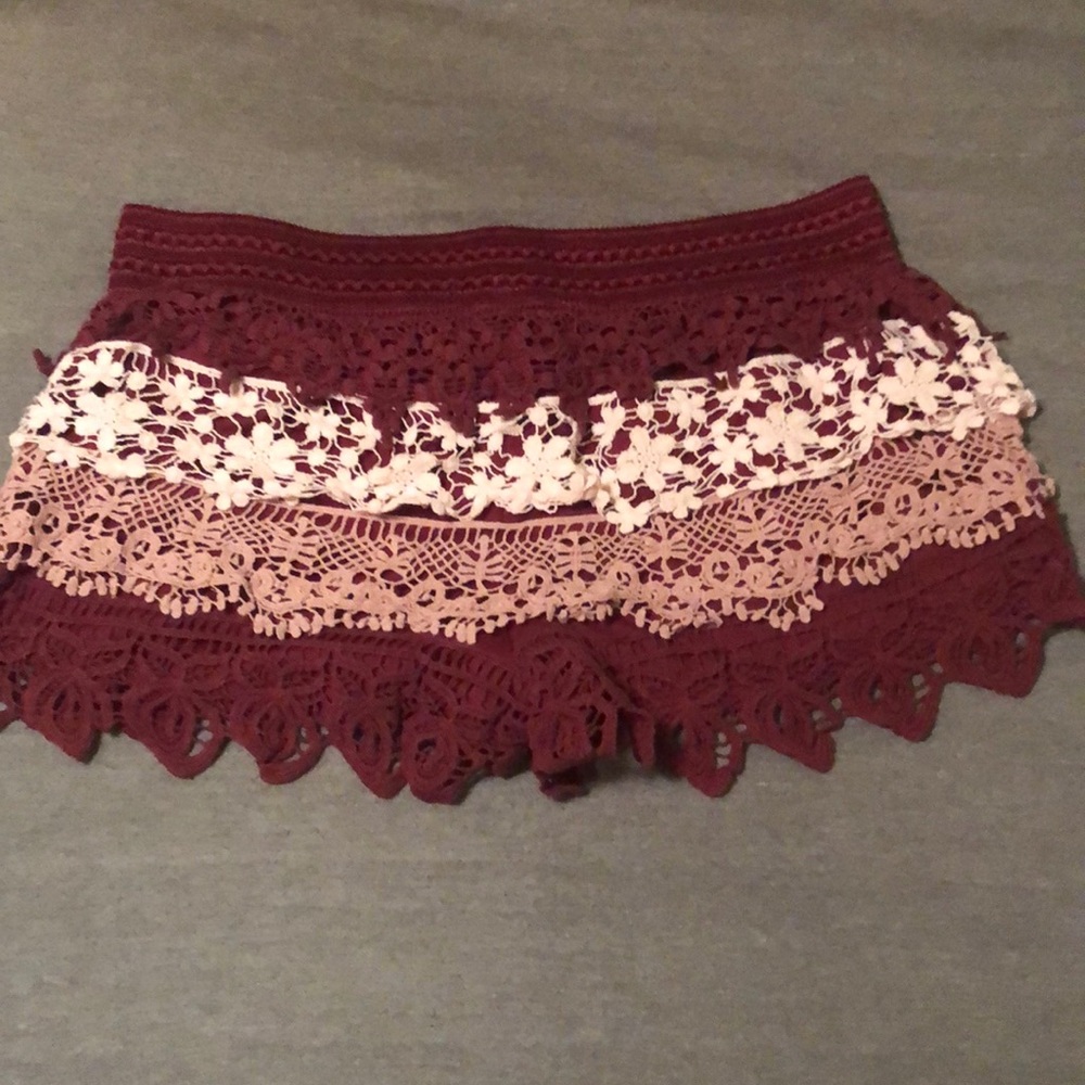 No Boundaries Maroon Shorts